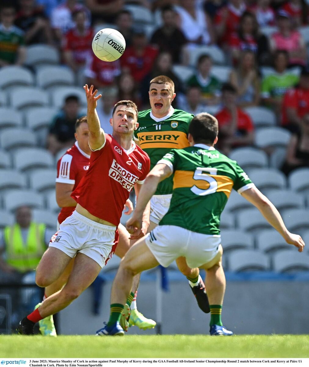 Cork's Maurice Shanley in action against Paul Murphy of Kerry last year. Picture: Eóin Noonan/Sportsfile Cork's Maurice Shanley in action against Paul Murphy of Kerry last year. Picture: Eóin Noonan/Sportsfile