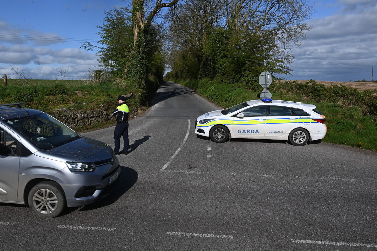 Road closures in the vicinity of the serious road traffic collision on Carr's Hill Co Cork. Pic: Larry Cummins 