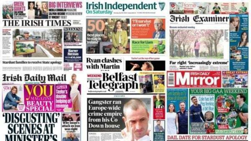 What the papers say: Saturday's front pages What the papers say: Saturday's front pages