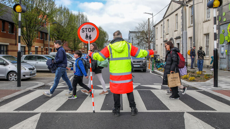 Cork school warden George making Grattan Street a safer place for young pedestrians Cork school warden George making Grattan Street a safer place for young pedestrians