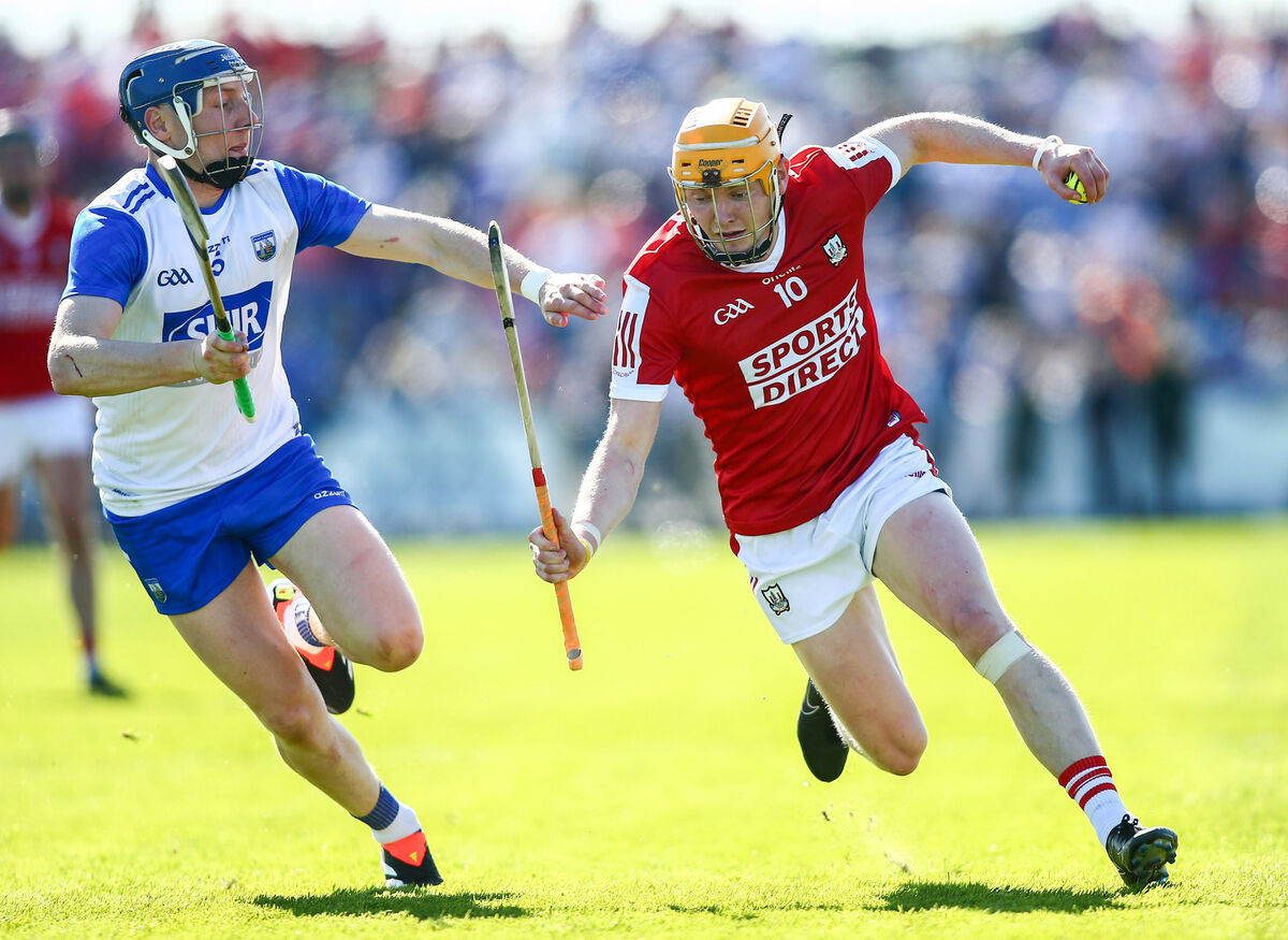 Waterford vs Cork: Cork’s Shane Barrett and Waterford’s Kieran Bennett