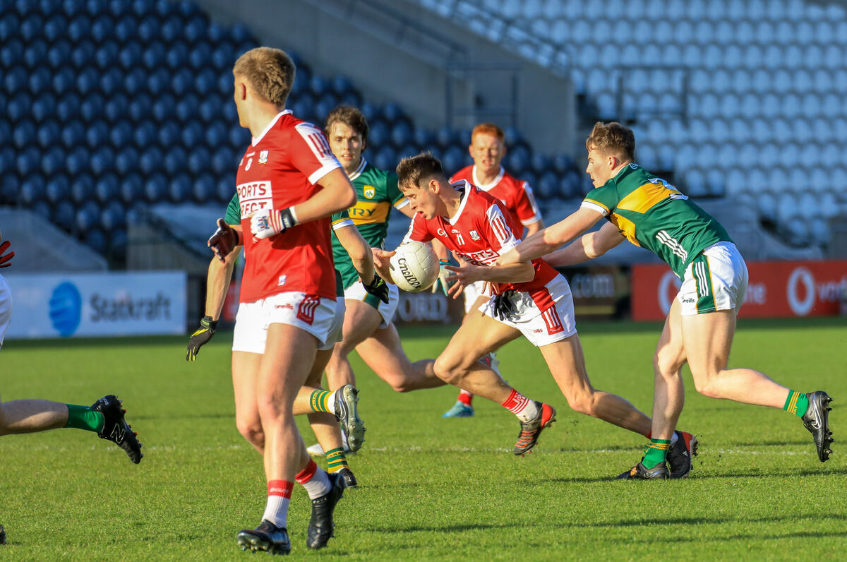 Cork's Hugh O'Connor in action against Kerry last week. Picture: David Creedon