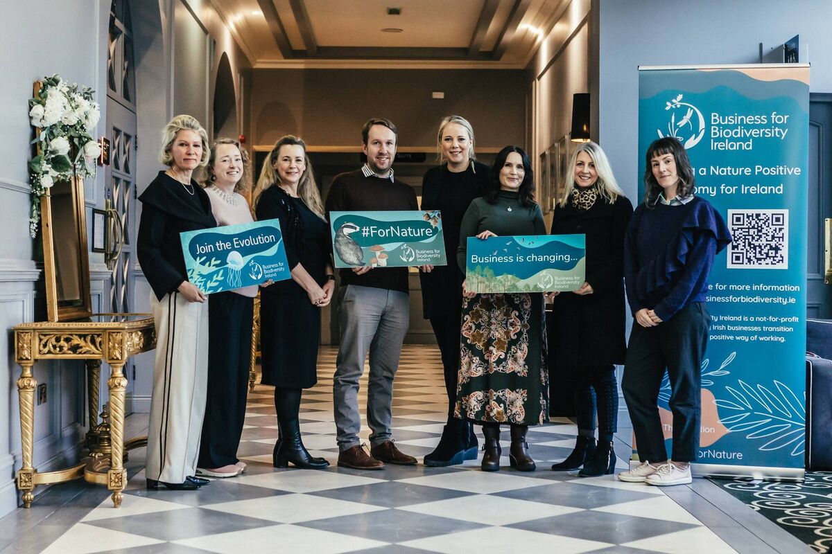 Lucy Gaffney and colleagues from Business for Biodiversity Ireland. Lucy Gaffney and colleagues from Business for Biodiversity Ireland.
