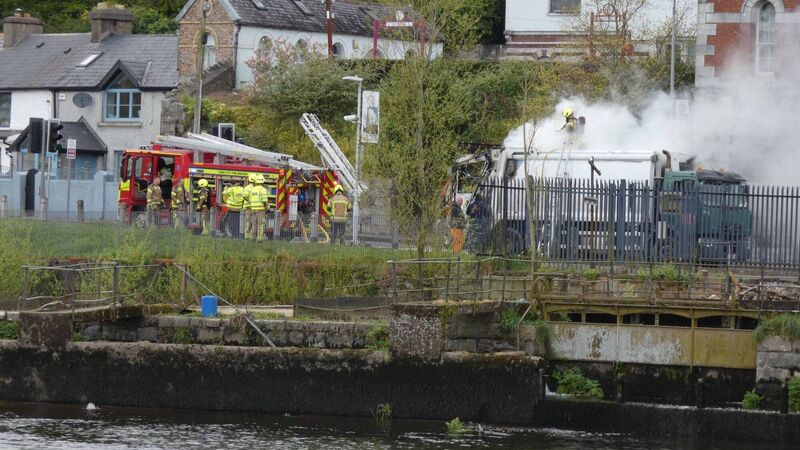 Crews respond to bin lorry fire in Cork city