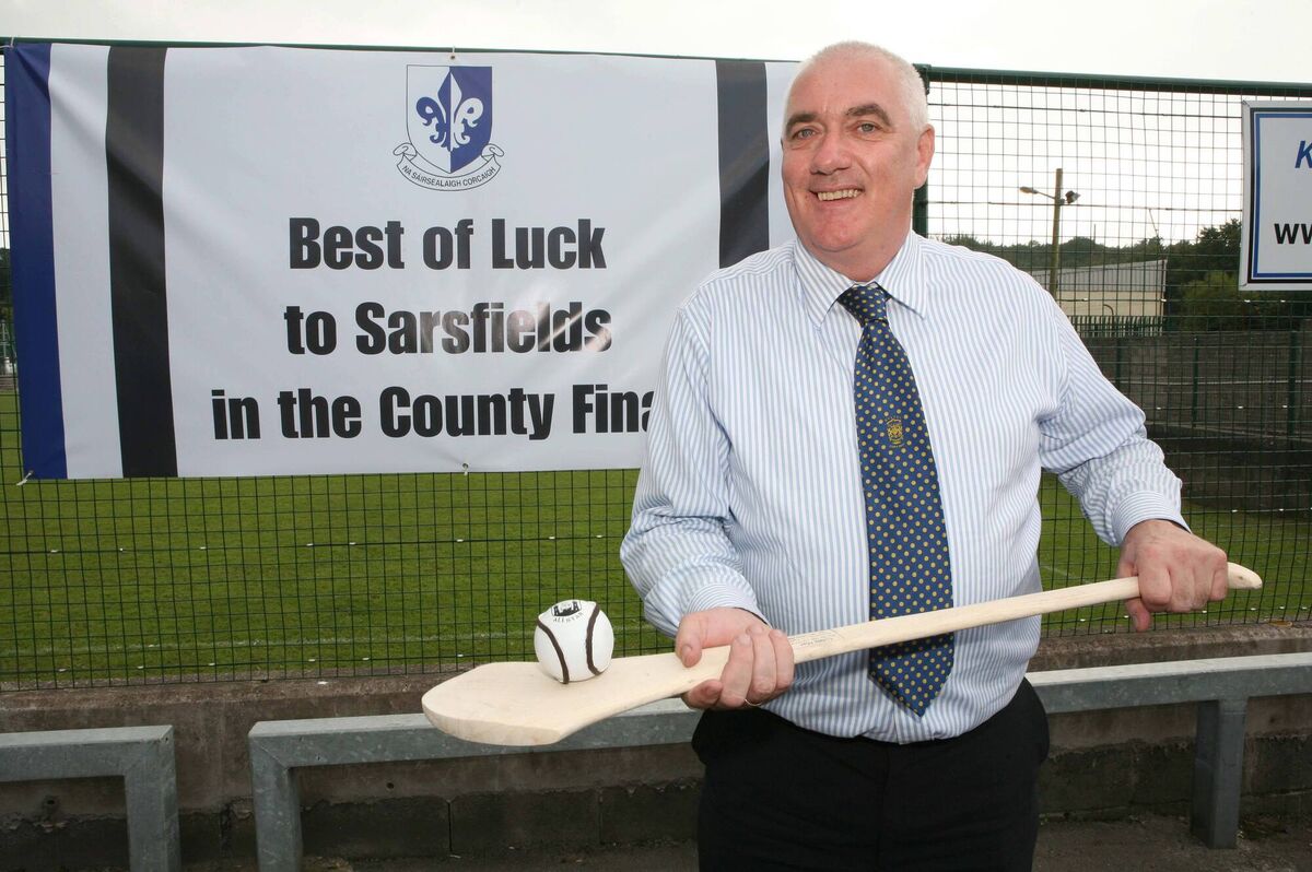 Tadhg Murphy, a dual star of 1974, pictured before the 2008 county SHC final between Sarsfields - of whom he was chairperson -and Bride Rovers. Picture: Darragh Kane