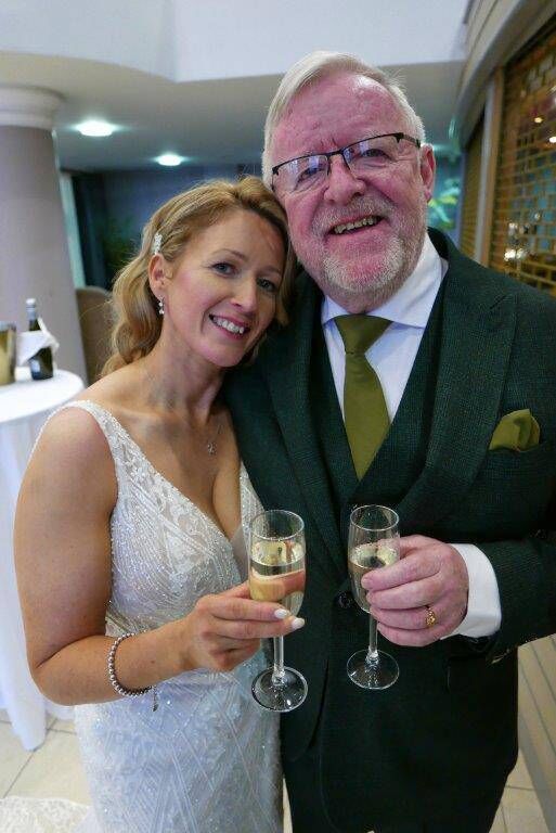 The happy couple. The happy couple.
