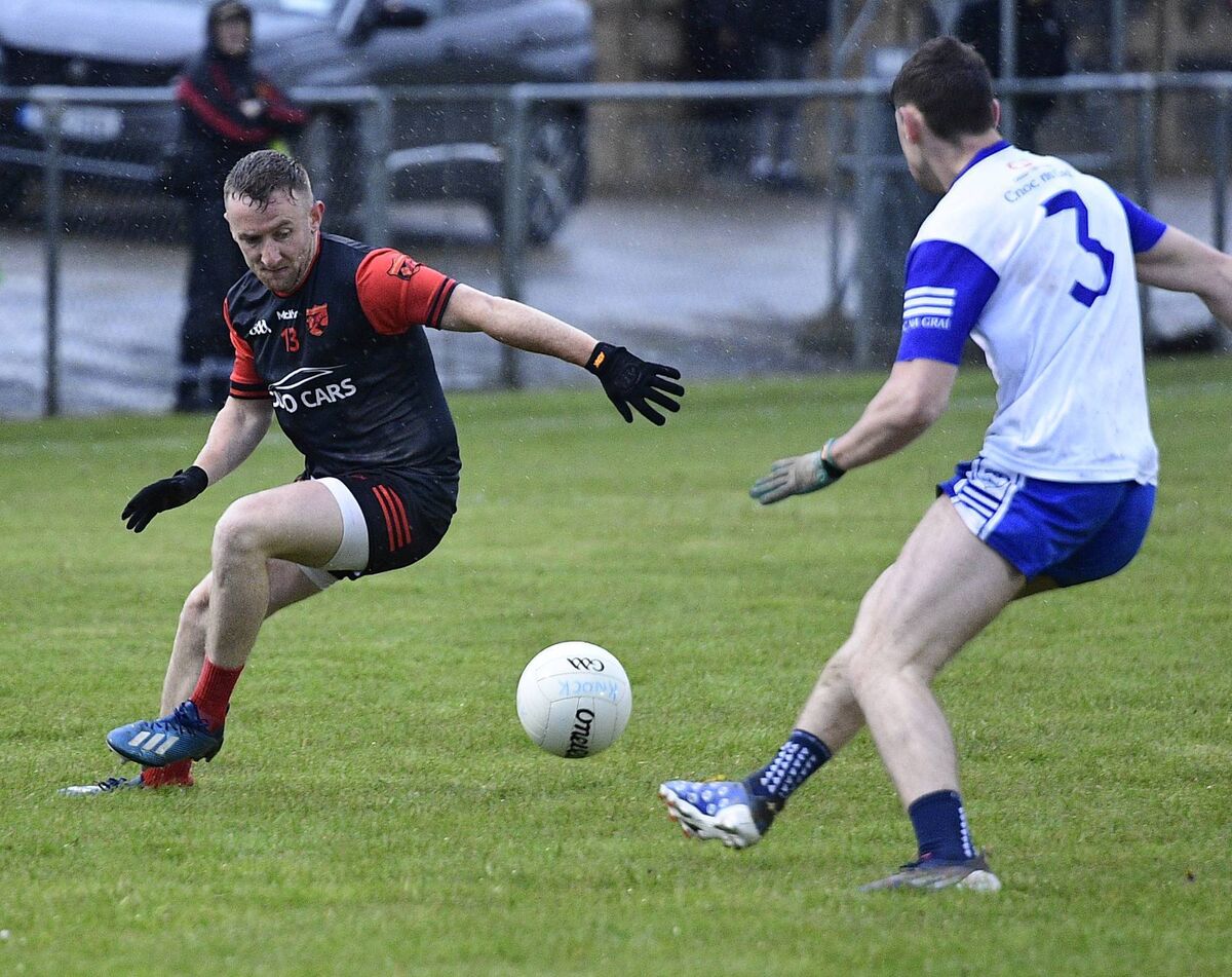 Diarmaid Mac Thomáis netted Béal Ath'n Ghaorthaidh's opening goal against Knocknagree. Picture: John Tarrant