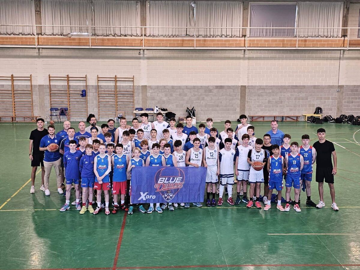 Cork Basketball: Players and officials of Blue Demons at the Alicante complex for their challenge games against Lucentum Alicante and Leyma Coruna.