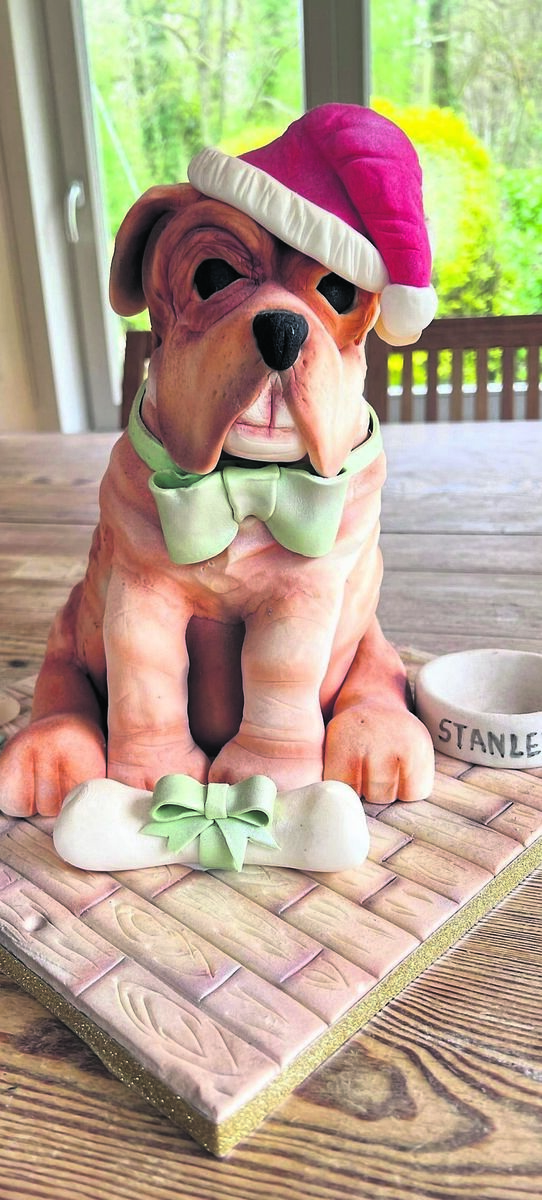 An example of the work of the Cork Sugarcraft Association - a cute dog. An example of the work of the Cork Sugarcraft Association - a cute dog.