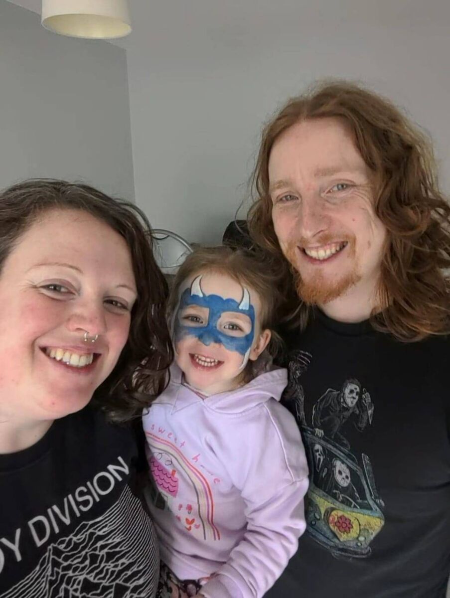 Rita Casey and Brian Buckeridge with their daughter Poppy