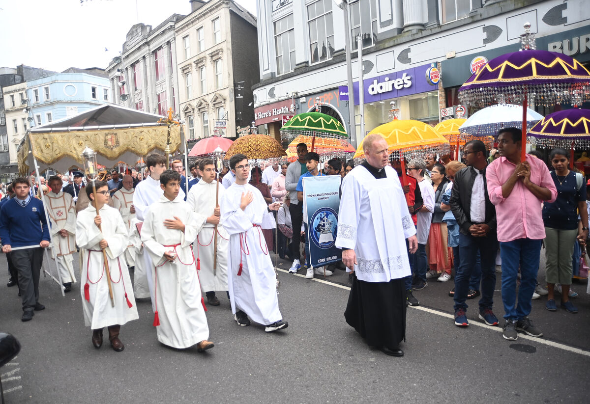 The Eucharistic procession takes place on the feast of Corpus Christi, on Sunday, June 11 2023 gathering for prayers at the Cathedral of St Mary and St Anne, Shandon at 2.30pm. The Eucharistic procession takes place on the feast of Corpus Christi, on Sunday, June 11 2023 gathering for prayers at the Cathedral of St Mary and St Anne, Shandon at 2.30pm.