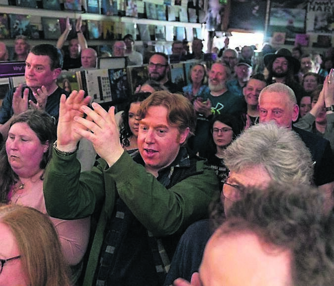 A large crowd turned out for the Hothouse Flowers performance for Record Store Day at Music Zone. Pic: Noel Sweeney A large crowd turned out for the Hothouse Flowers performance for Record Store Day at Music Zone. Pic: Noel Sweeney
