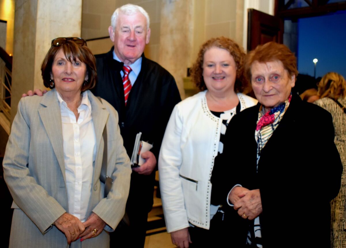Carmel and Jack Hegarty, Glasheen with Carmel and Kitty Forde, South Gate Bridge at the screening of the film "The Hegartys of the Laurels" at City Hall. Carmel and Jack Hegarty, Glasheen with Carmel and Kitty Forde, South Gate Bridge at the screening of the film "The Hegartys of the Laurels" at City Hall.
