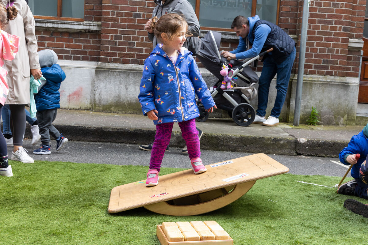 Isla Kelly, Ballincollig, enjoying the activities at the Open Play Street, Marlboro St for the Cork Lifelong Learning Festival. Picture: Darragh Kane Isla Kelly, Ballincollig, enjoying the activities at the Open Play Street, Marlboro St for the Cork Lifelong Learning Festival. Picture: Darragh Kane