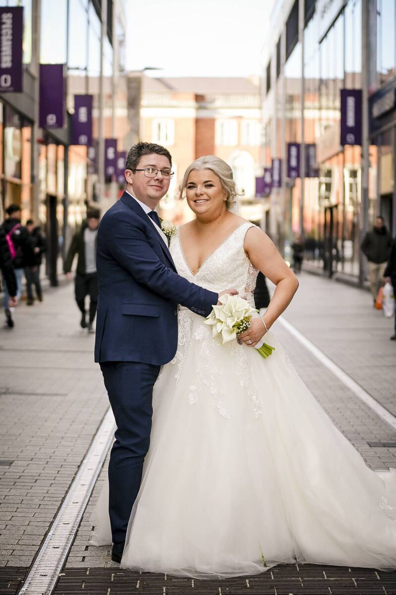 The couple on Opera Lane. The couple on Opera Lane.