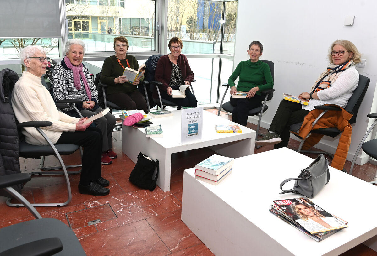 Literary ladies book club from left, Vera O'Donoghue, Mary O'Shaughnessy, Anne Donaldson, Eleanor O'Connor, Margaret Lee and Catherine O'Connor at the Cork County council library and arts service . Picture; Eddie O'Hare