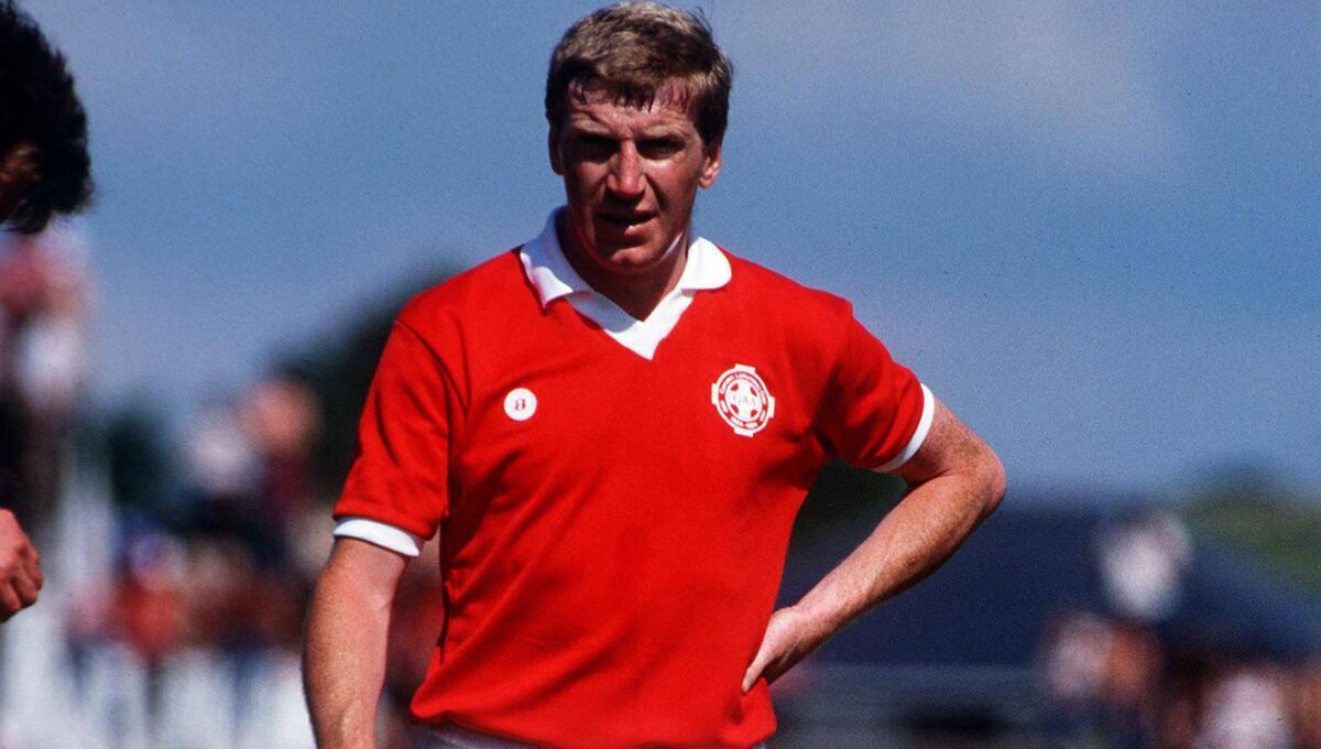 Dinny Allen of Cork in action in 1984. Picture: INPHO/Billy Stickland