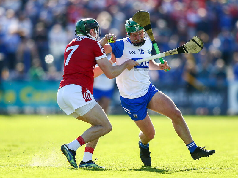 Waterford’s Jack Prendergast in action against Cork’s Mark Coleman. Picture: INPHO/Ken Sutton