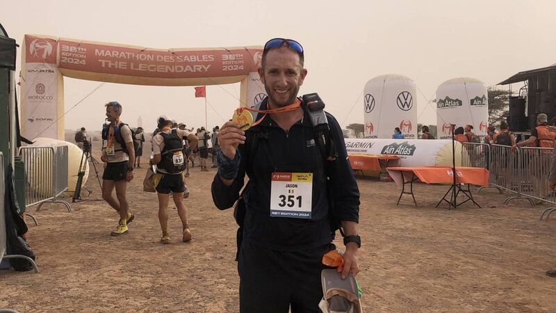 Cork man completes gruelling 'bucket-list' Marathon Des Sables