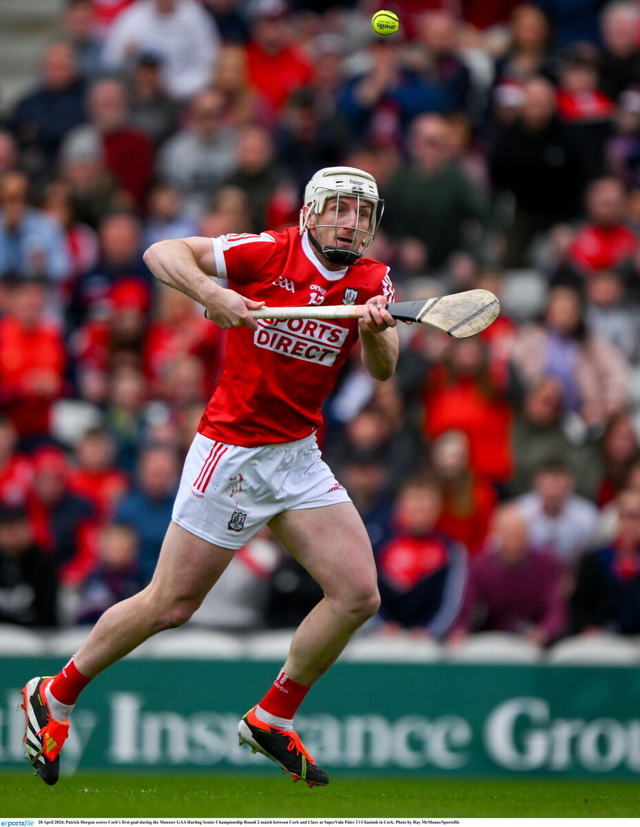 Patrick Horgan scores Cork's first goal in the last round. Picture: Ray McManus/Sportsfile