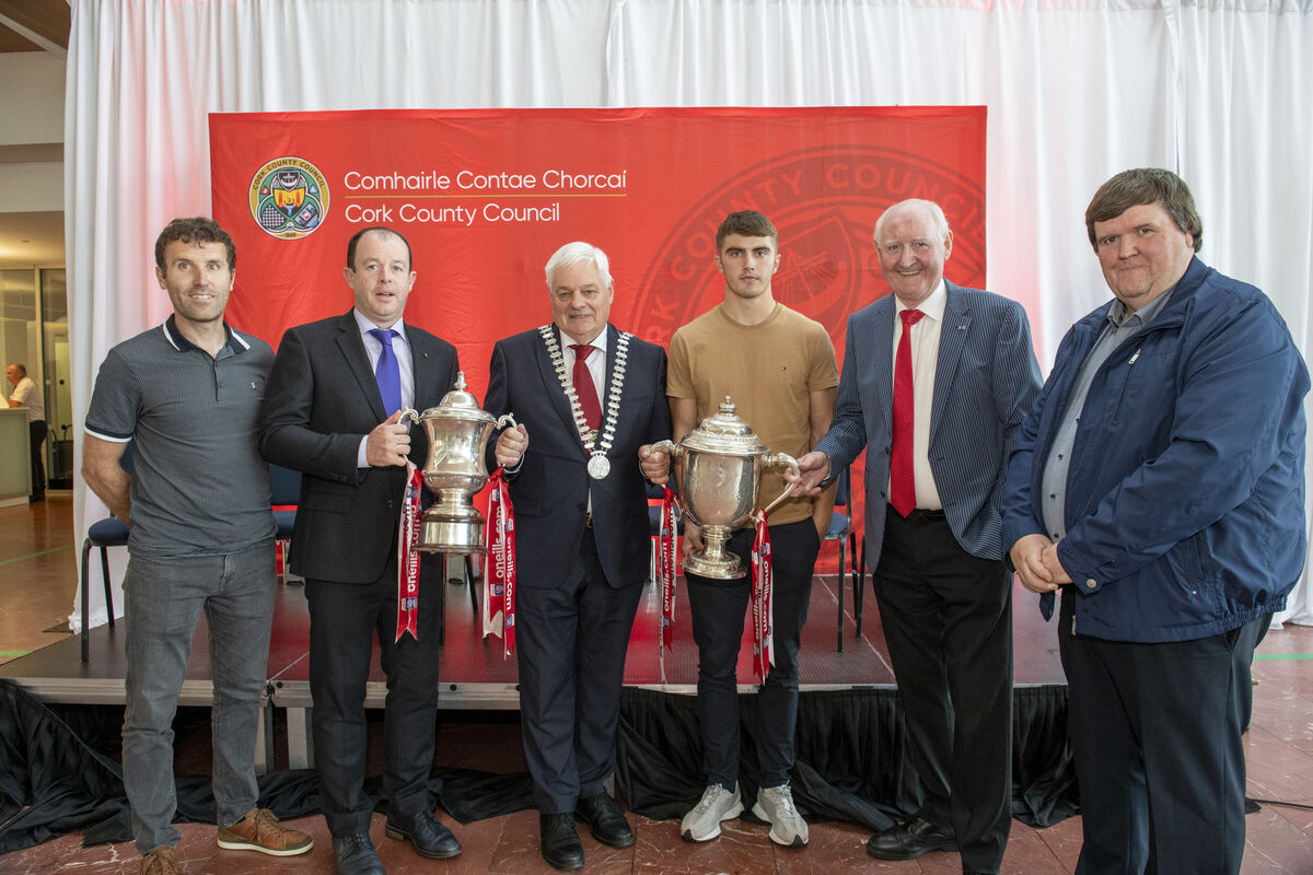 2023 All-Ireland Under-20 Hurling Champions Honoured at Cork County Hall. 