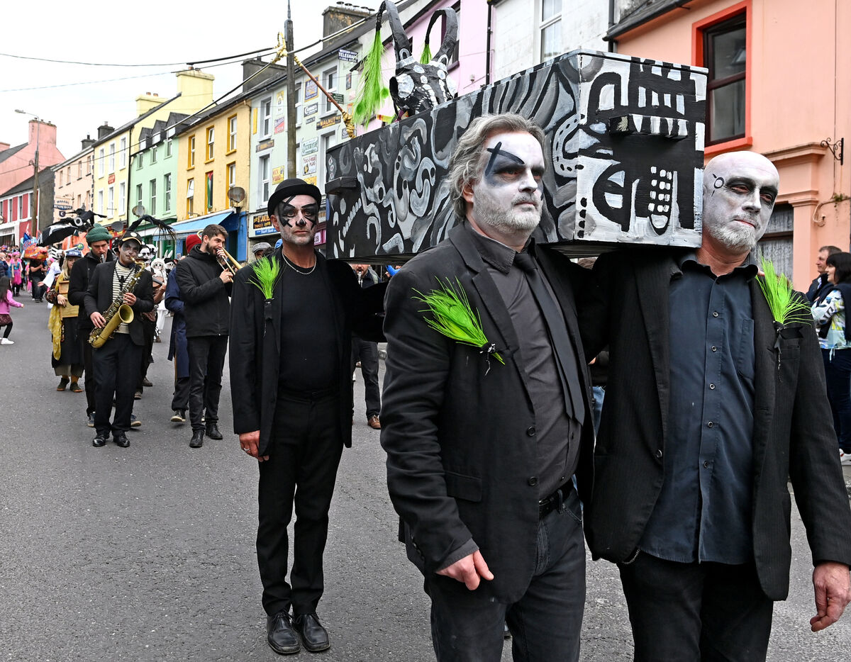 Leading the parade at the Ballydehob Jazz Festival Photo: Eddie O'Hare Leading the parade at the Ballydehob Jazz Festival Photo: Eddie O'Hare