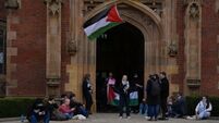 Queen’s University Belfast students stage sit in for Palestine