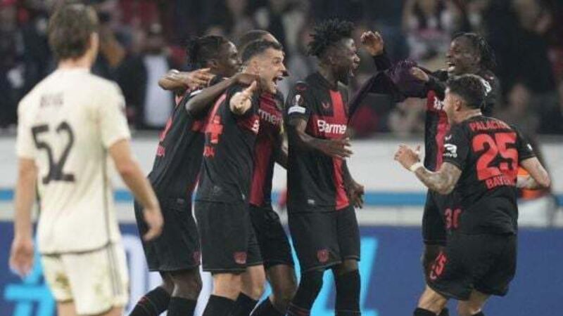 Leverkusen secure late draw to set unbeaten record and reach Europa League final Leverkusen secure late draw to set unbeaten record and reach Europa League final