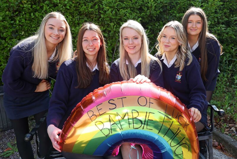  Leanne Healy, Caoimhe Dinneen, Ella Healy, Ava Roynane and Elysia Flanagan.Picture: Jim Coughlan.