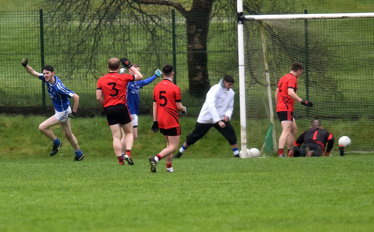 Naomh Abán's Conor Creedon celebrates a goal against Béal Átha'n Ghaorthaidh at Macroom in 2019. Picture: Eddie O'Hare Naomh Abán's Conor Creedon celebrates a goal against Béal Átha'n Ghaorthaidh at Macroom in 2019. Picture: Eddie O'Hare