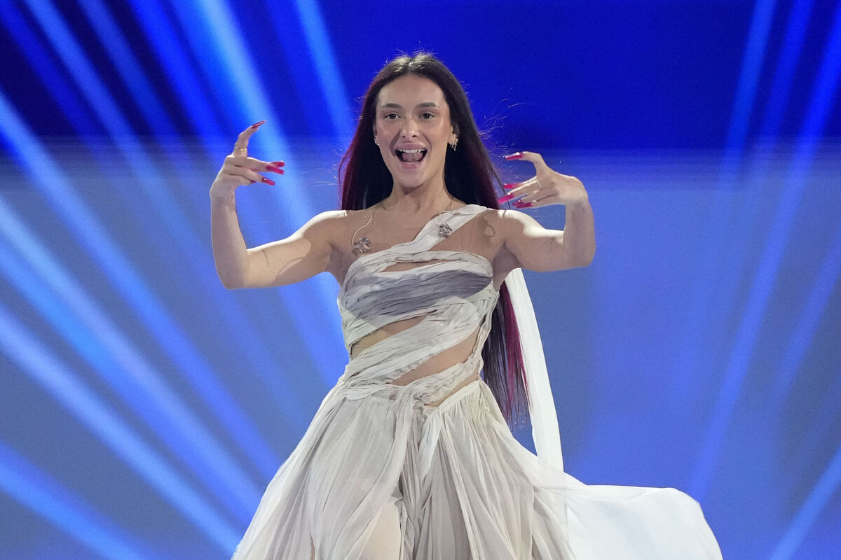 Eden Golan of Israel arrives on stage for the introducing of the artists during the dress rehearsal for the final at the Eurovision Song Contest in Malmo, Sweden, Friday, May 10, 2024. (AP Photo/Martin Meissner) Eden Golan of Israel arrives on stage for the introducing of the artists during the dress rehearsal for the final at the Eurovision Song Contest in Malmo, Sweden, Friday, May 10, 2024. (AP Photo/Martin Meissner)