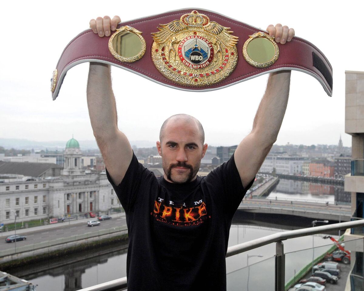 Gary 'Spike' O'Sullivan, Mahon, Cork, the WBO Intermediate Middleweight boxing champion. Picture: Denis Minihane.