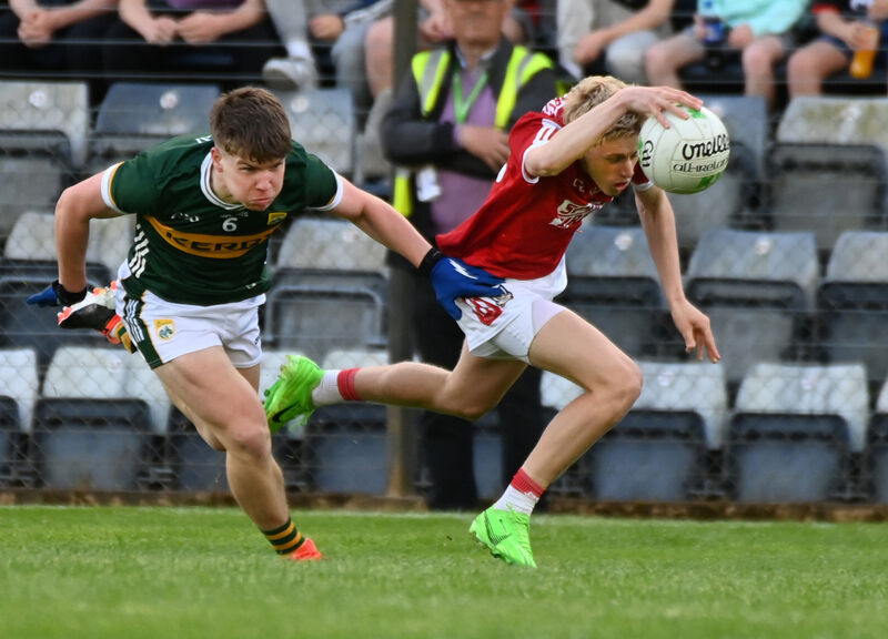 Cork's Dylan O'Neill on the move against Kerry. Picture: Eddie O'Hare Cork's Dylan O'Neill on the move against Kerry. Picture: Eddie O'Hare