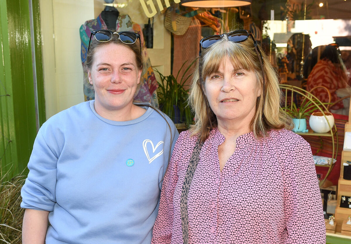  Maylissa Mahoney and Anne Downing, attending the launch of Curry, Chaos and Love by Cork author Elizabeth O'Brien, at Snout in Ballincollig.