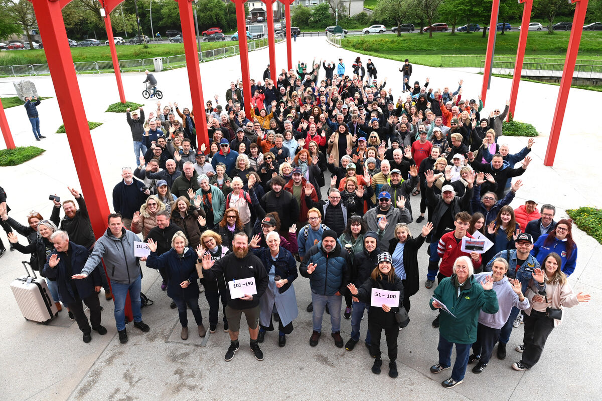 Some Bruce Springsteen fans from New York, South Africa, Sweden, The Netherlands, Japan, Italy, Spain, and Britain joined their Irish counterparts for a roll-call at The Marina yesterday morning in a bid to secure priority stage-front admission to tonight's concert. 