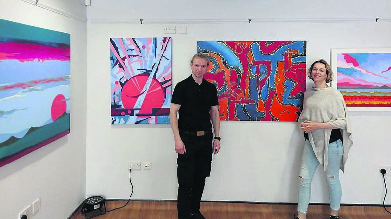 Artist who fled war in Ukraine with family stages exhibition in Cork