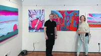 Artist who fled war in Ukraine with family stages exhibition in Cork