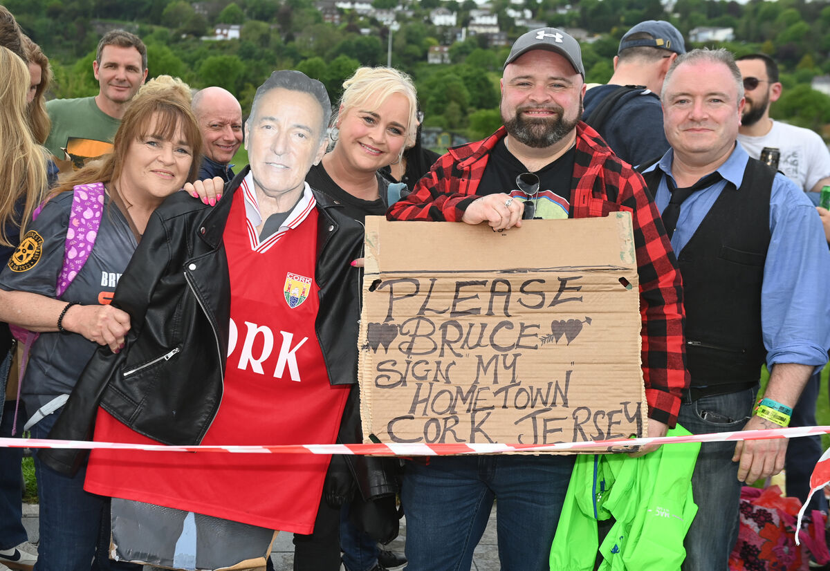 Norah, Leona, Marcus and Jonathan O'Sullivan from Mallow at the Bruce Springsteen concert in Cork. Picture: Eddie O'Hare