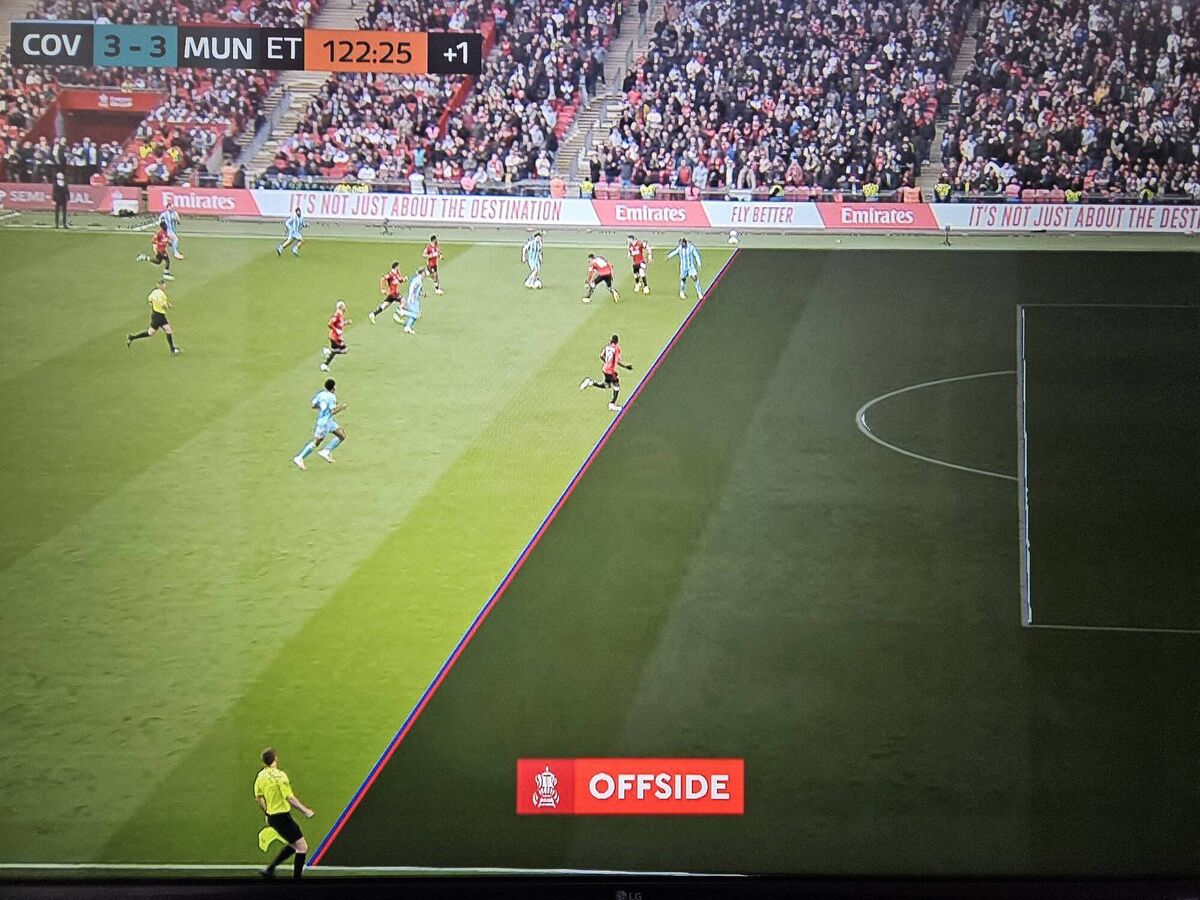 Coventry City thought they had scored a winner aganst Man United in the FA Cup at the end of extra time, until VAR intervened. 