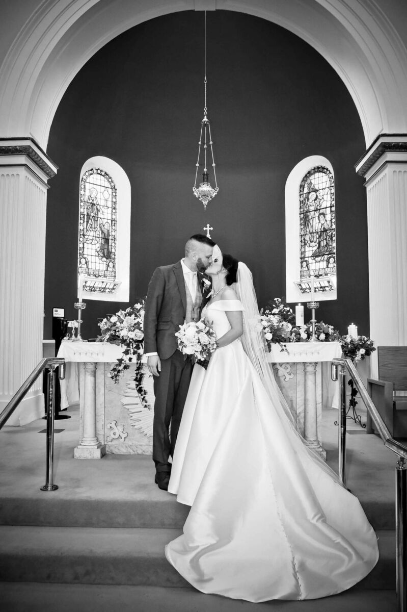 The couple in St Joseph's Church, Springhill, Glanmire.