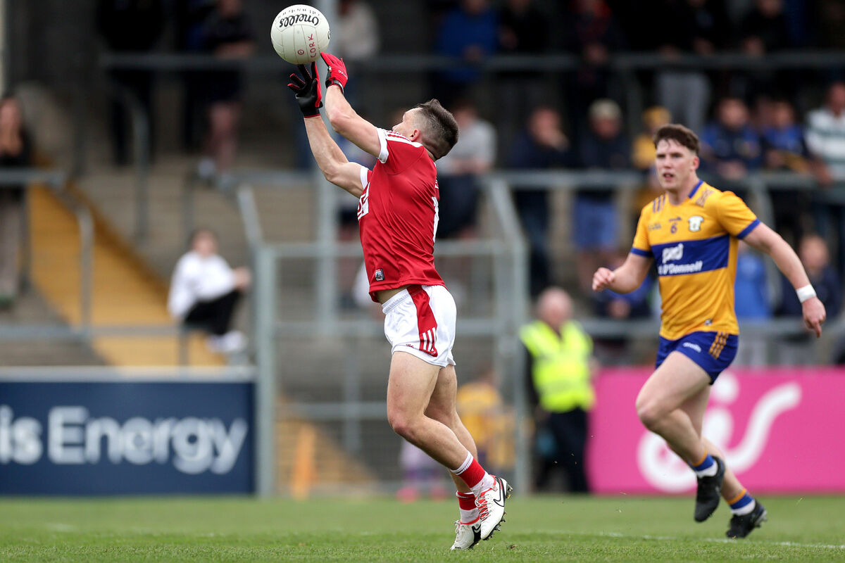 Cork's Seán Powter scores a first half goal against Clare at Cusack Park. Picture: INPHO/Laszlo Geczo