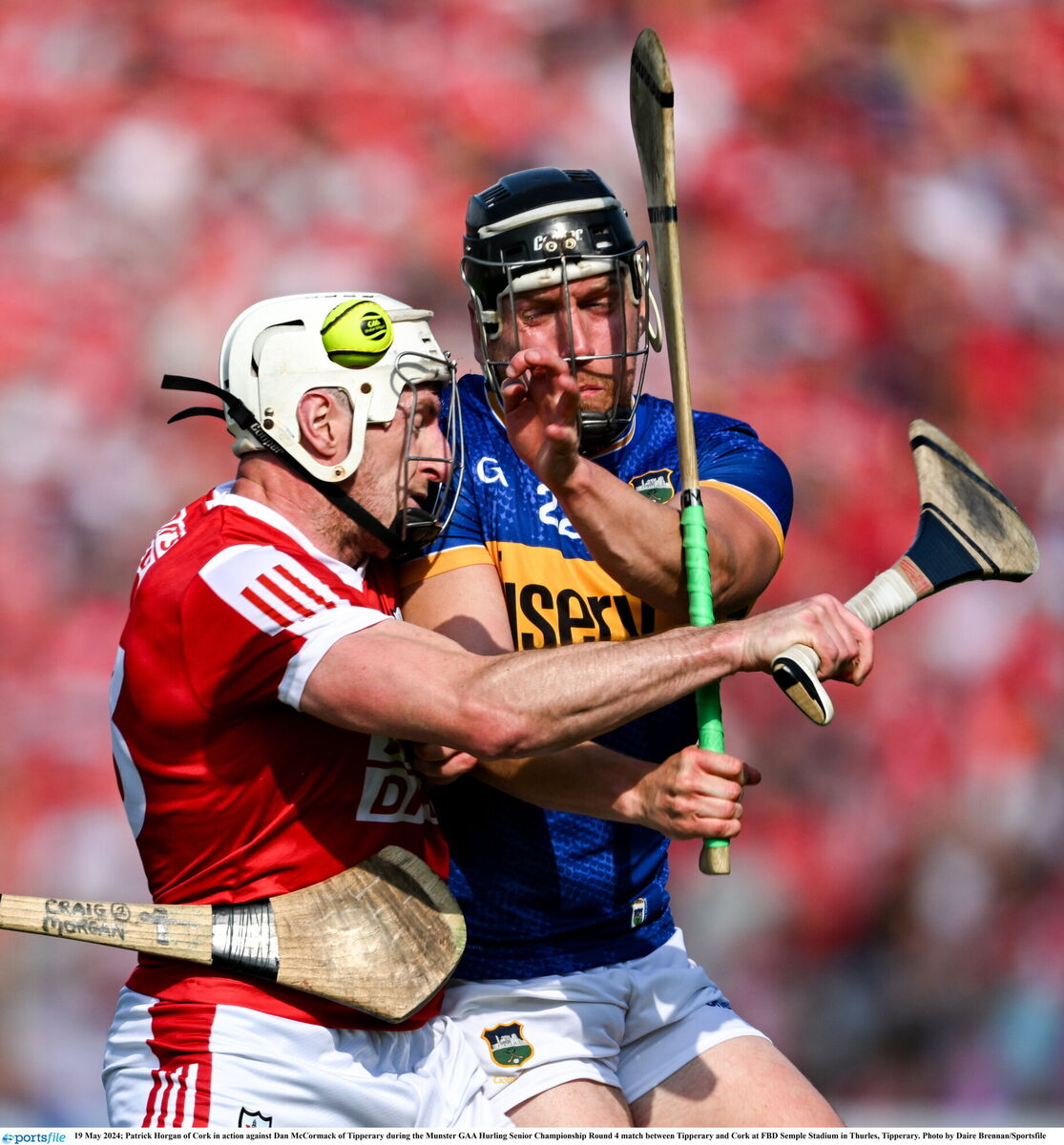 Patrick Horgan of Cork in action against Dan McCormack of Tipperary. Picture: Daire Brennan/Sportsfile Patrick Horgan of Cork in action against Dan McCormack of Tipperary. Picture: Daire Brennan/Sportsfile
