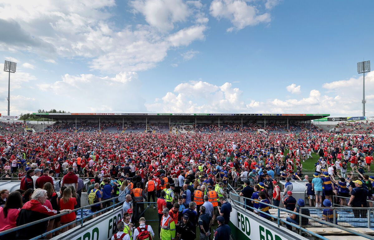 Cork fans celebrate after Sunday's game. Picture: Inpho/Laszlo Geczo