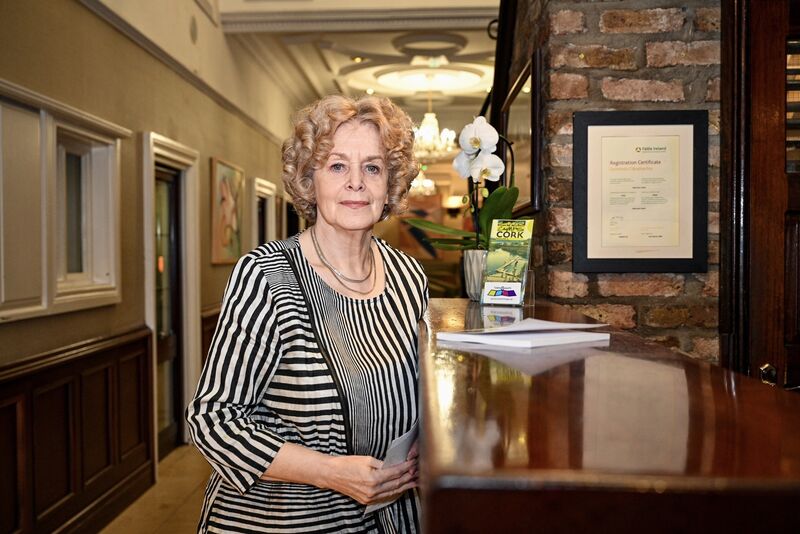 Mai Rafferty pictured in the lobby of the Hibernian Hotel in Mallow. Picture Chani Anderson