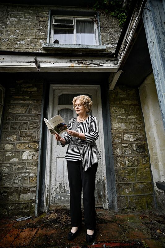 Mai Rafferty pictured reading from her collection of Poetry “A Moment in Time’. Picture Chani Anderson