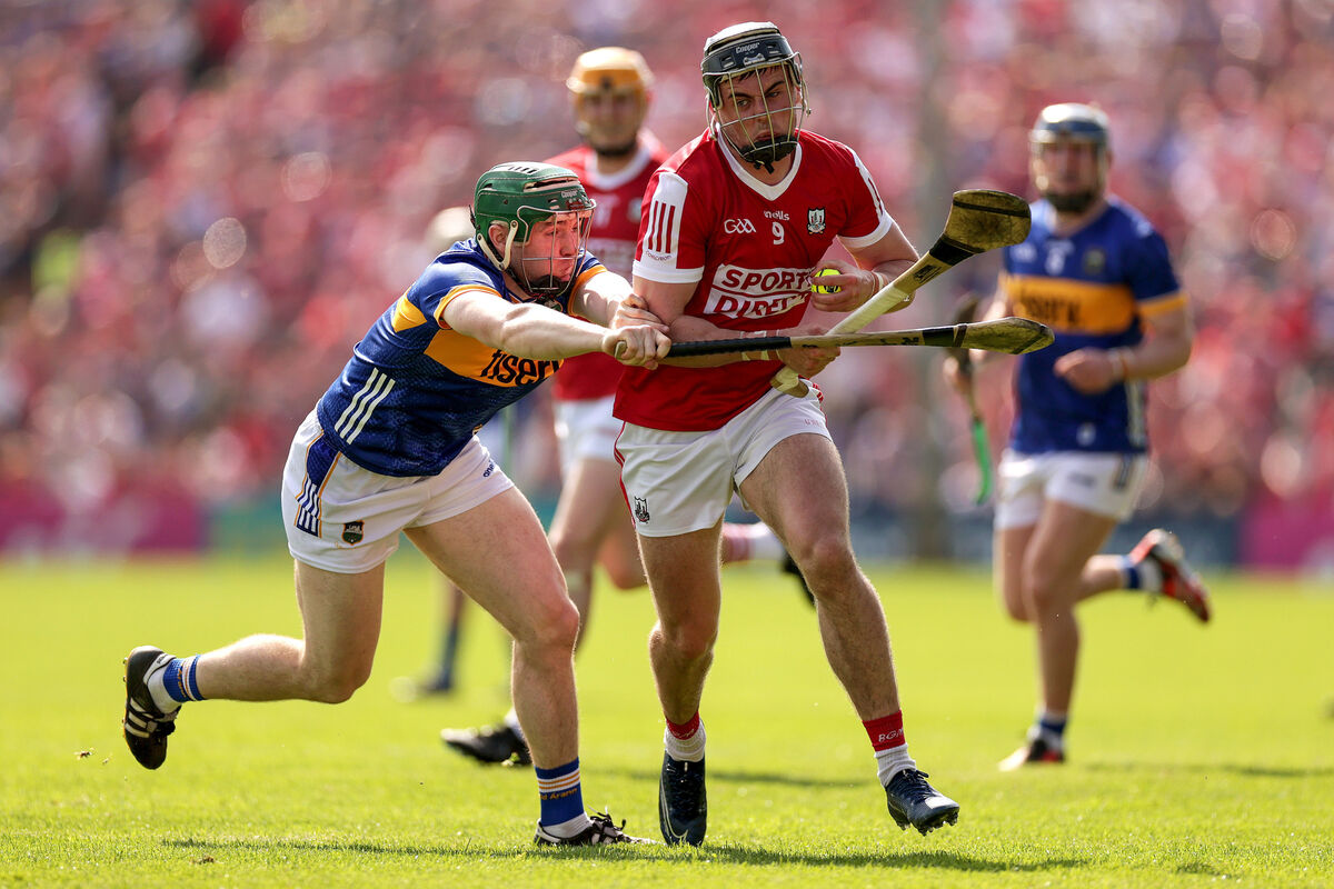 Cork's Darragh Fitzgibbon in action against Paddy Cadell of Tipperary. Picture: INPHO/Laszlo Geczo Cork's Darragh Fitzgibbon in action against Paddy Cadell of Tipperary. Picture: INPHO/Laszlo Geczo