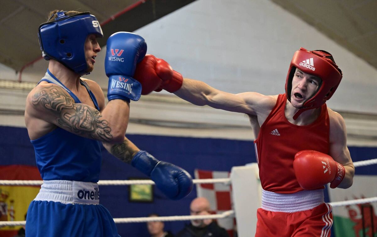 Eoghan Walsh of Togher BC and Darragh Lee of Midleton BC in action recently. Picture: Doug Minihane Eoghan Walsh of Togher BC and Darragh Lee of Midleton BC in action recently. Picture: Doug Minihane