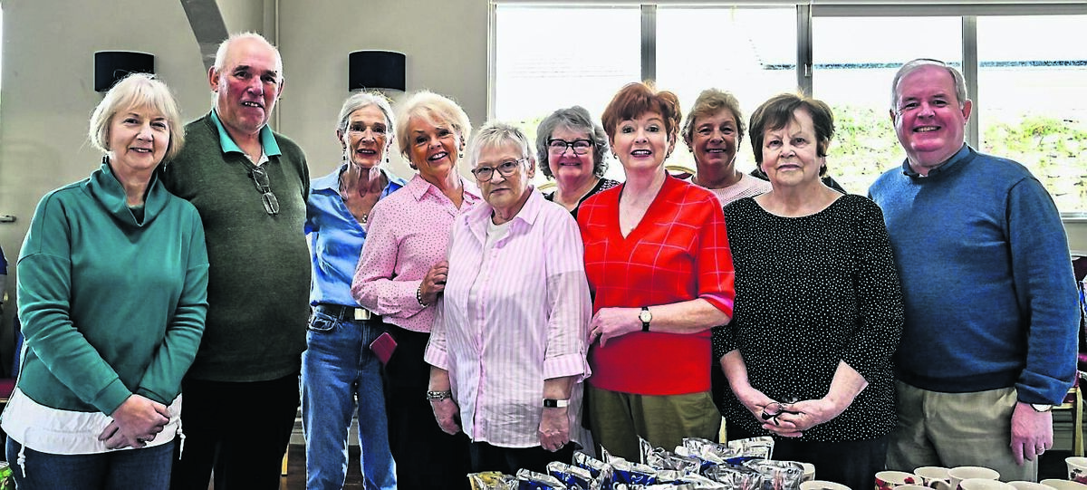 The Young at Heart volunteer team pictured at their annual kurling competition held at Douglas GAA Club hall. Also included is Cllr Terry Shannon, on right.