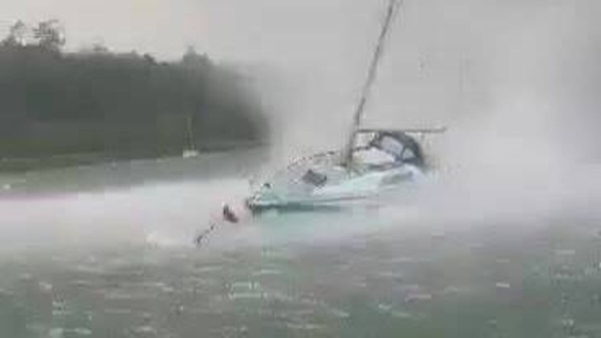 'I thought it was thunder; this tornado making its way toward me': Watch freak weather event hit Cork harbour