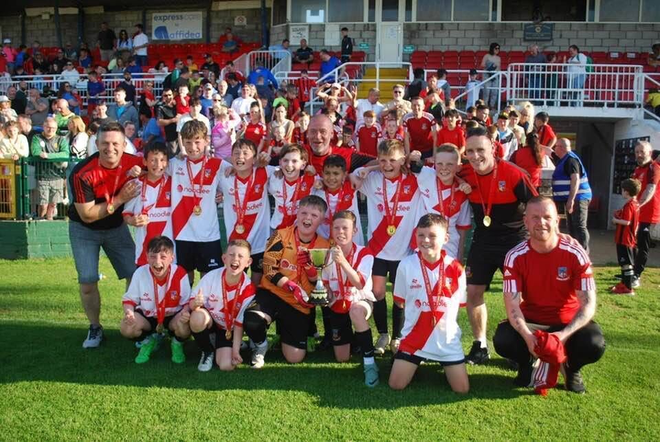 The Ringmahon Rangers team and coaches who claimed the CSL U11 Eddie Healy Cup in recent days with a 2-1 victory over Carrigaline. The Ringmahon Rangers team and coaches who claimed the CSL U11 Eddie Healy Cup in recent days with a 2-1 victory over Carrigaline.